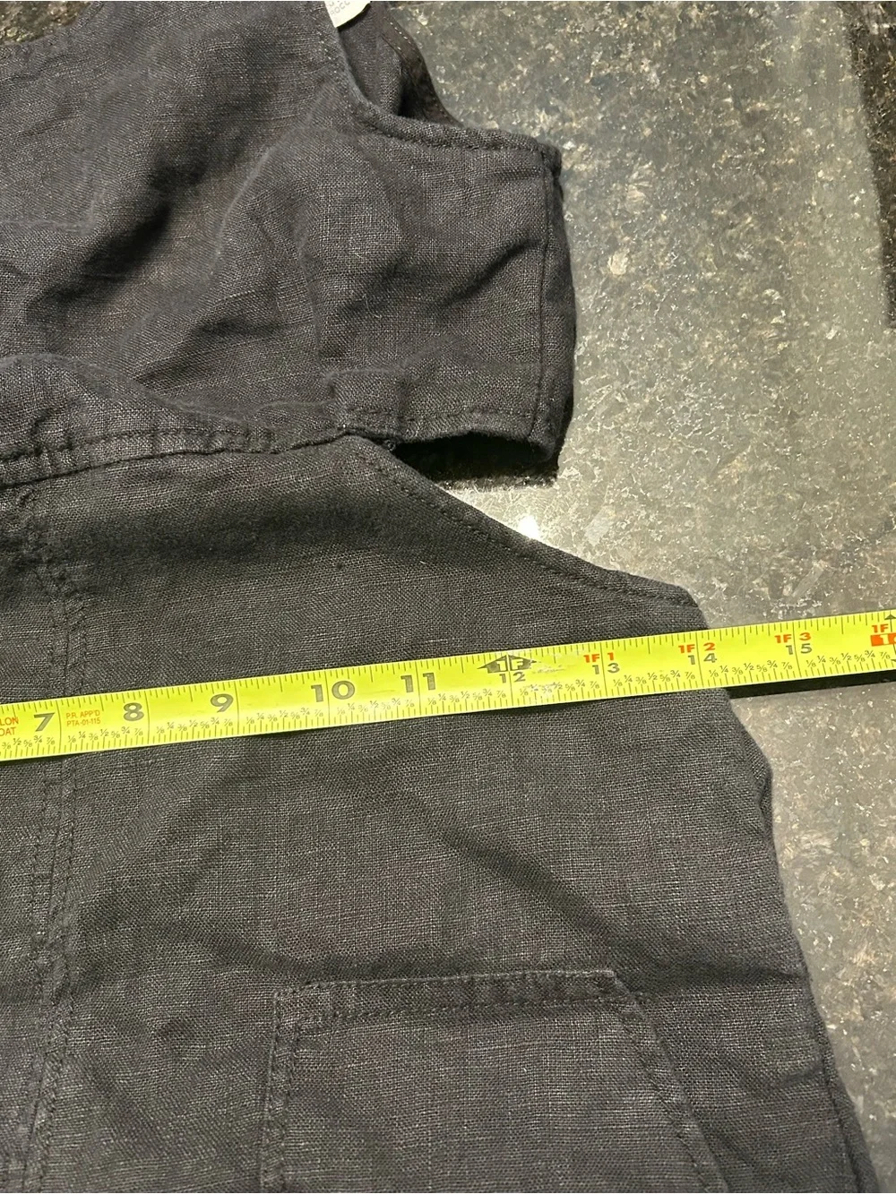 Zara Black Linen Blend Cut Out Wide Leg Jumpsuit w/ Pockets Size 13-14